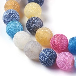 Natural Weathered Agate Beads Strands&nbsp;X-G-P414-A07