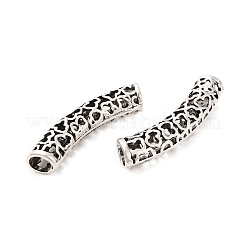 Tibetan Style Alloy Hollow Curved Tube Beads&nbsp;FIND-Z063-36AS