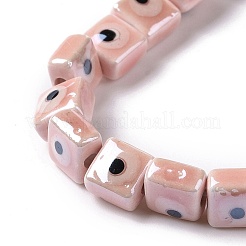 Handmade Porcelain Ceramic Beads Strands&nbsp;LAMP-B021-06G