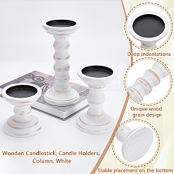 5Pcs Wooden Candlestick&nbsp;DIY-WA0001-10