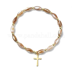 3Pcs 3 Styles Cross 201 Stainless Steel Charm Bracelets&nbsp;BJEW-JB14028