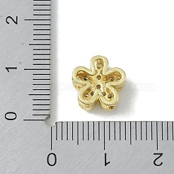 Rack Plating Brass Micro Pave Clear Cubic Zirconia Beads&nbsp;KK-A220-11B-G