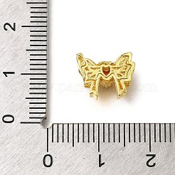 Rack Plating Brass Micro Pave Cubic Zirconia Beads&nbsp;KK-F883-03G