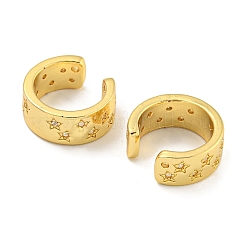 Brass Micro Pave Cubic Zirconia Cuff Earrings&nbsp;EJEW-C104-111G