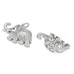 Brass Micro Pave Black Cubic Zirconia Pendants&nbsp;CU-CBAB0CF-18P