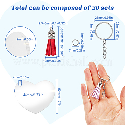 Acrylic Disc Big Pendants&nbsp;DIY-SP0001-33A