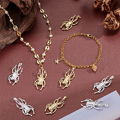 12Pcs 2 Colors Rack Plating Brass Pendants&nbsp;KK-GA0002-55