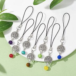 Natural & Synthetic Gemstone  Mobile Straps&nbsp;HJEW-JM01469