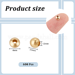 600Pcs 304 Stainless Steel Beads&nbsp;FIND-UN0016-22