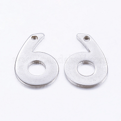 Tarnish Resistant 201 Stainless Steel Pendants&nbsp;STAS-F128-01P-6