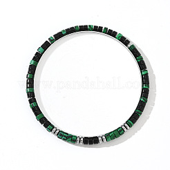 Synthetic Malachite & Natural Jade Beads Stretch Bracelets for Men&nbsp;TS7619