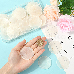 60Pcs Natural Capiz Shell Connector Charms&nbsp;BSHE-SC0001-32