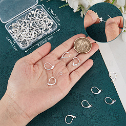 60Pcs Brass Leverback Earring Findings&nbsp;KK-CN0003-06