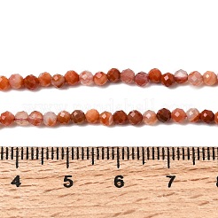 Natural Red Agate Beads Strands&nbsp;G-G343-B02-3mm