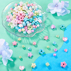 140G 7 Styles Opaque ABS Plastic Beads&nbsp;MACR-TA0002-82