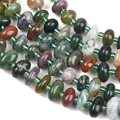 Natural Indian Agate Beads Strands&nbsp;G-RM250109-A15