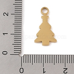 Christmas Theme Ion Plating(IP) 304 Stainless Steel Enamel Charms&nbsp;STAS-Z083-08G-03