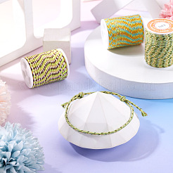 6 Rolls 6 Colors 4-Ply Polycotton Cord with Metallic Thread&nbsp;OCOR-TA0003-05A
