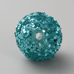 Opaque Acrylic Glitter Beads&nbsp;LS-FIND-CJC0010-111A-23