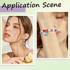 40Pcs Printed Alloy Pendants&nbsp;ENAM-SC0007-94