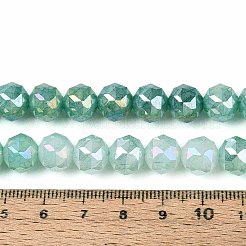Anti-Tarnish Electroplate Glass Beads Strands&nbsp;GLAA-N064-10mm-06