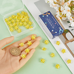 50Pcs Glass Beads&nbsp;LAMP-SC0001-39