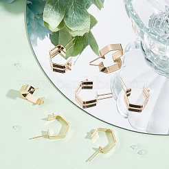 20Pcs Brass Stud Earring Findings&nbsp;KK-BBC0004-33
