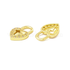Brass Micro Pave Cubic Zirconia Pendants&nbsp;KK-H428-06G