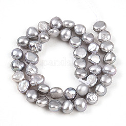 Natural Cultured Freshwater Pearl Beads Strands&nbsp;PEAR-N014-03J-01