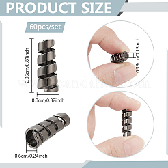 60Pcs Zinc Alloy Cord End&nbsp;FIND-NB0005-77
