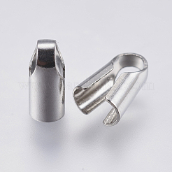 Tarnish Resistant 304 Stainless Steel Cord Ends&nbsp;STAS-I097-028P
