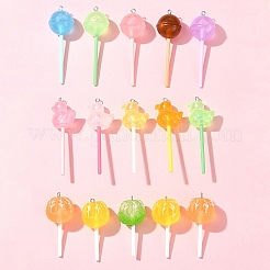 10Pcs Luminous Translucent Resin Big Pendants&nbsp;FIND-FS0002-91B