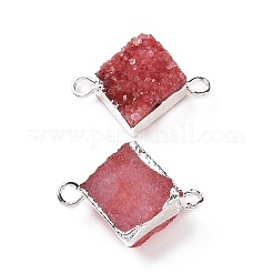 Natural Druzy Quartz Links connectors&nbsp;G-P396-09S-06