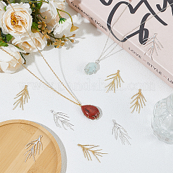 20Pcs 2 Styles Brass Pendants&nbsp;KK-ME0001-40