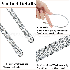 Carbon Steel Spiral Corset Boning Stay&nbsp;LS-FIND-WH0420-01D-P