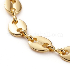 Brass Coffee Bean Chain Bracelets&nbsp;BJEW-JB05859