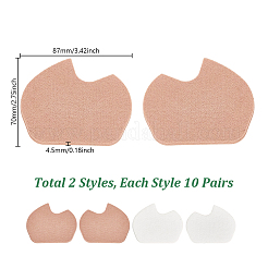 40Pcs 4 Styles Self-Adhesive Felt Foot Cushion Pads for Men Women&nbsp;AJEW-GA0009-77