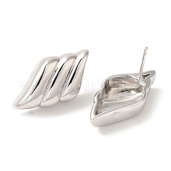 Rack Plating Brass Stud Earrings&nbsp;EJEW-B062-33P