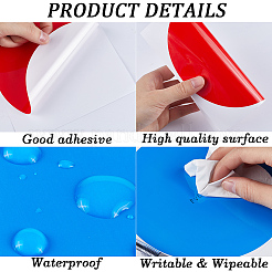 32 Sheets 8 Colors PVC Dry Erase Dot Circles&nbsp;AJEW-CP0007-33