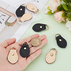8Pcs 4 Colors Cowhide Zipper Heads&nbsp;PURS-CL0001-01C