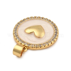 Rack Plating Brass Micro Pave Cubic Zirconia Charms&nbsp;LS-KK-G456-15G-1
