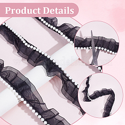 5 Yards Polyester Lace Ribbons&nbsp;OCOR-GF0006-14A-01