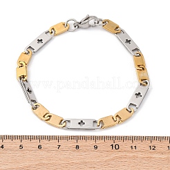 201 Stainless Steel Oval Link Chain Bracelets&nbsp;BJEW-B078-147GP