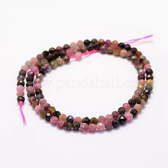 Natural Multicolor Tourmaline Beads Strands&nbsp;G-F460-31