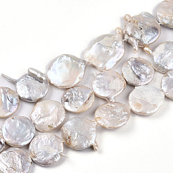Natural Baroque Keshi Pearl Beads Strands&nbsp;PEAR-S018-06I