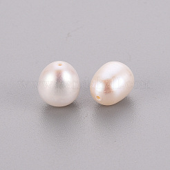 Natural Cultured Freshwater Pearl Half Drilled Beads&nbsp;LS-PEAR-R063-42A