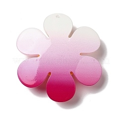 Acrylic Big Pendants with Glitter Powder&nbsp;MACR-M023-03D
