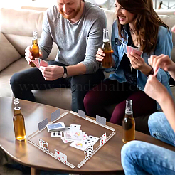 Acrylic Playing Cards Holders&nbsp;ODIS-WH0058-24