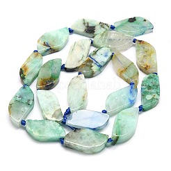 Natural Chrysocolla and Lapis Lazuli Beads Strands&nbsp;G-G106-F01-01