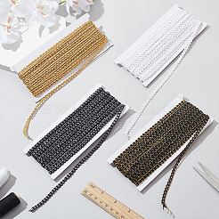 4 Colors Polyester Braided Ribbons&nbsp;SRIB-MA0001-03